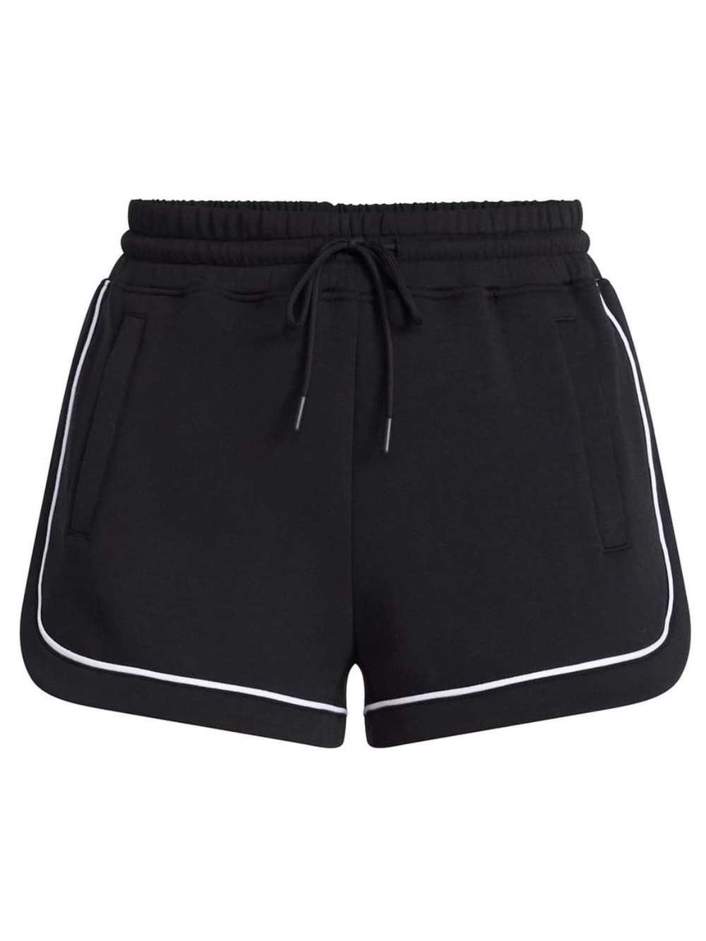 Avia Black Athletic Shorts with White Piping Size Large NWT!